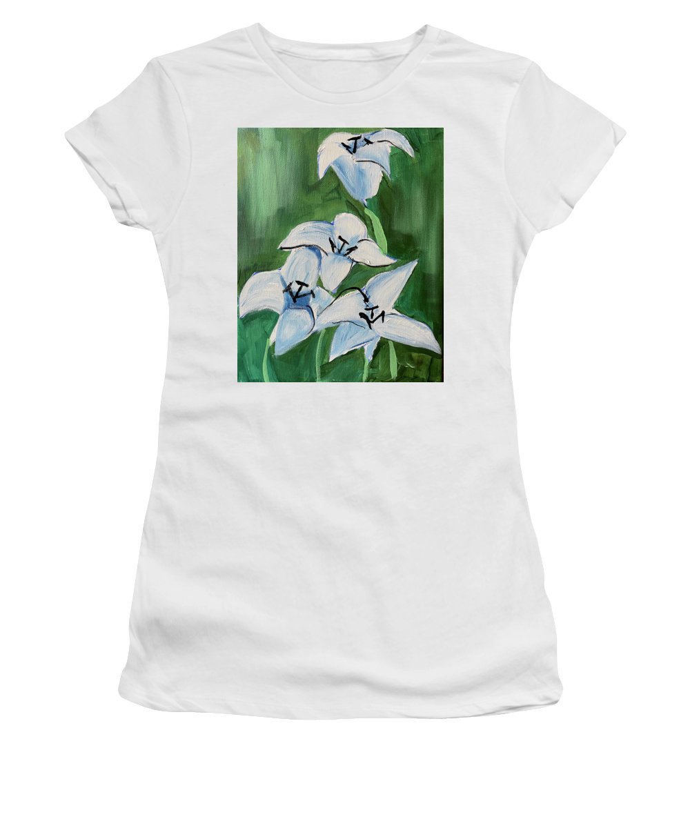 Lilies In Blue - Women's T-Shirt