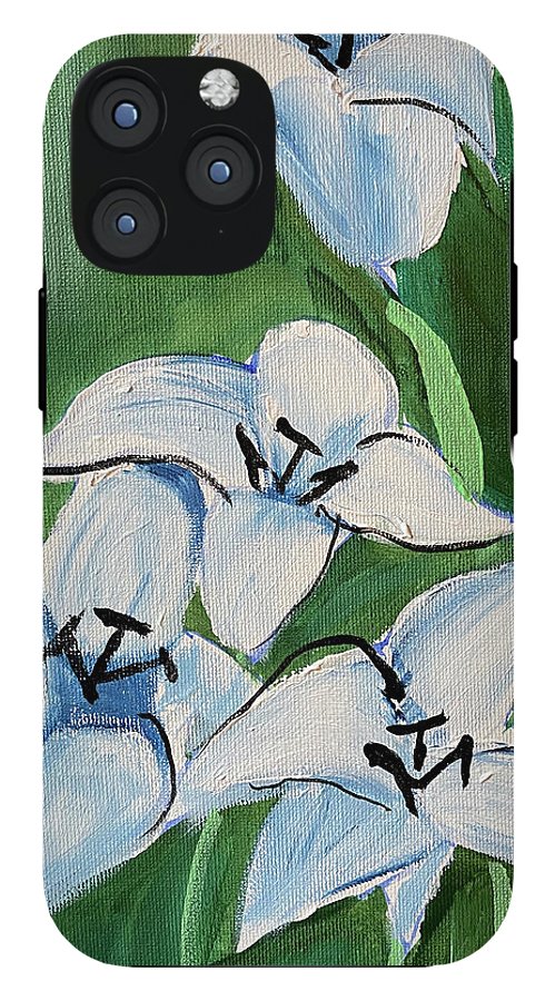 Lilies In Blue - Phone Case