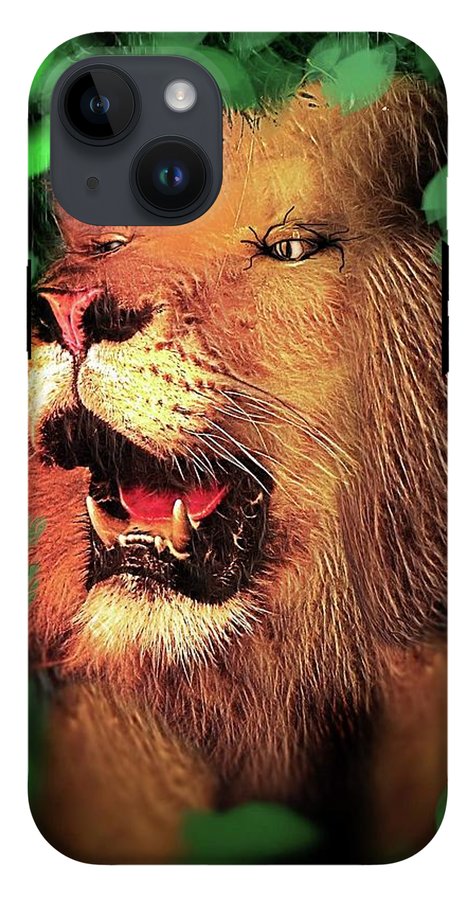 Lion In The Woods - Phone Case