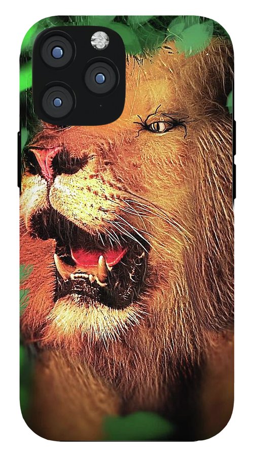 Lion In The Woods - Phone Case
