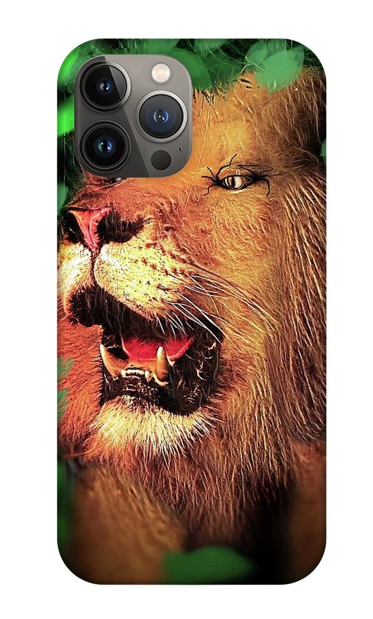 Lion In The Woods - Phone Case