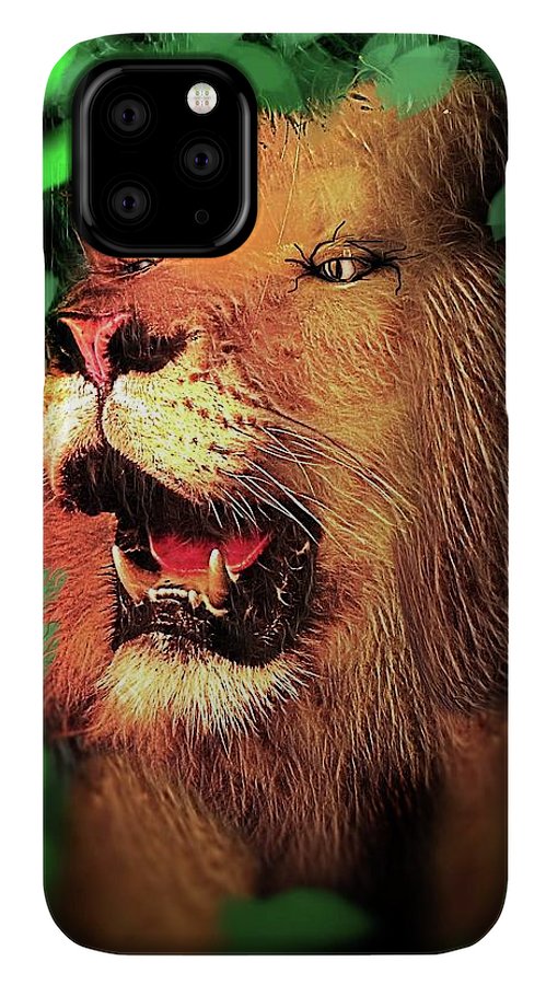 Lion In The Woods - Phone Case
