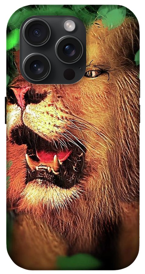 Lion In The Woods - Phone Case