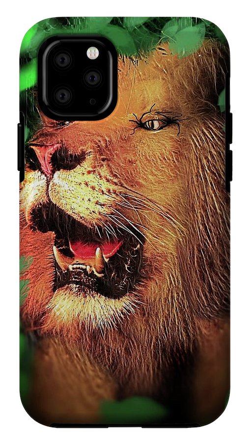 Lion In The Woods - Phone Case