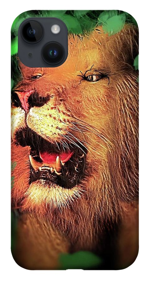 Lion In The Woods - Phone Case