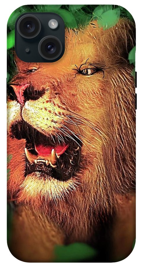 Lion In The Woods - Phone Case