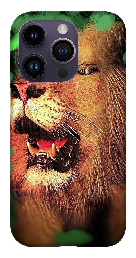 Lion In The Woods - Phone Case