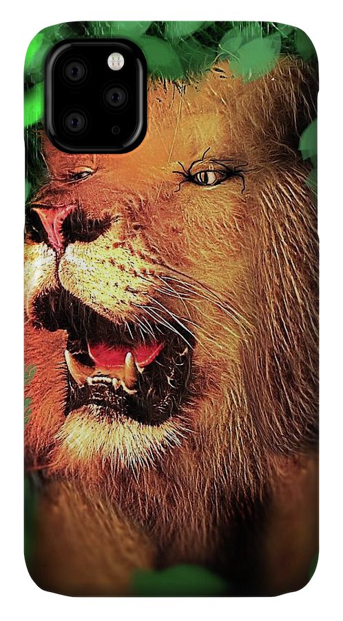 Lion In The Woods - Phone Case