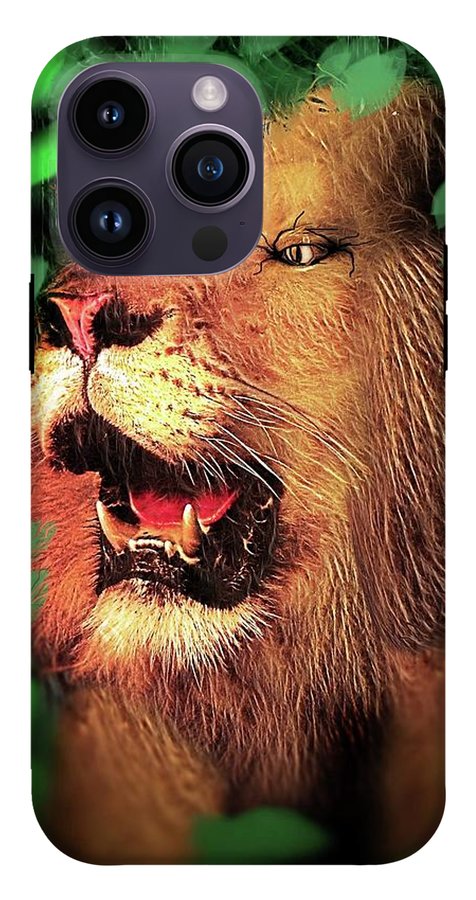 Lion In The Woods - Phone Case