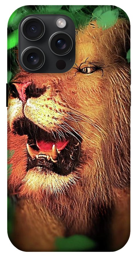 Lion In The Woods - Phone Case