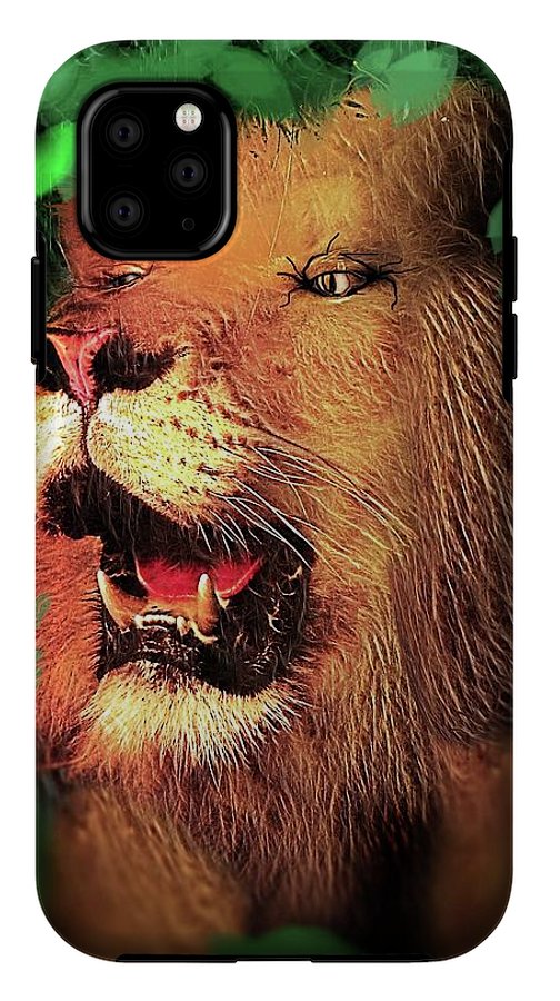 Lion In The Woods - Phone Case
