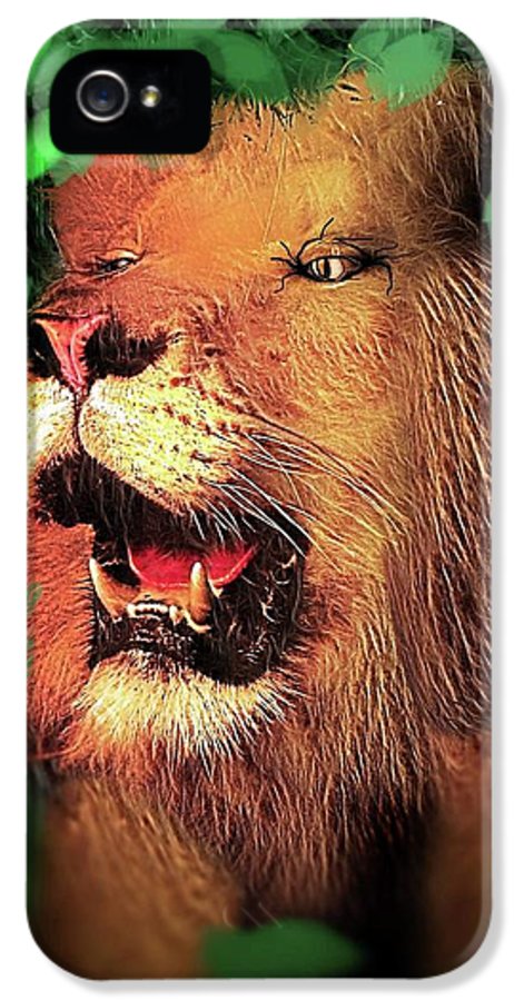 Lion In The Woods - Phone Case