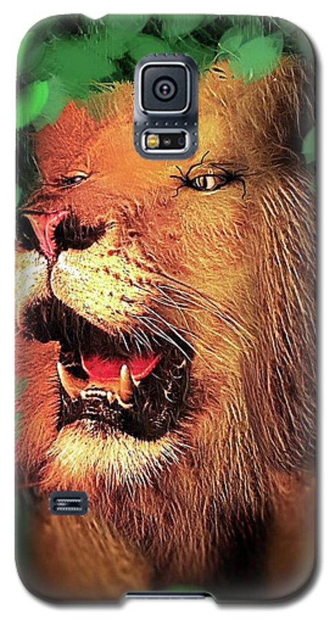 Lion In The Woods - Phone Case