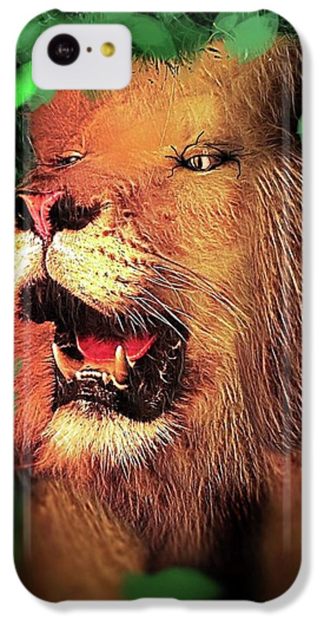 Lion In The Woods - Phone Case