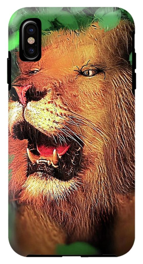 Lion In The Woods - Phone Case