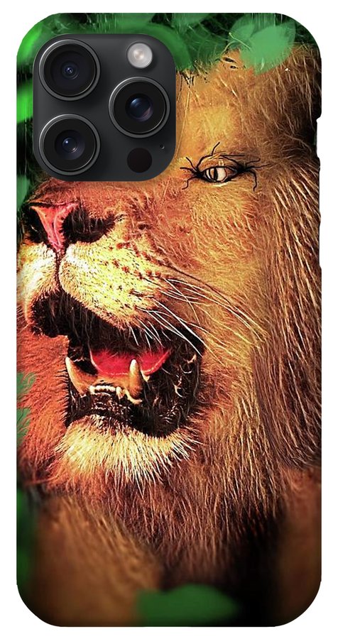 Lion In The Woods - Phone Case