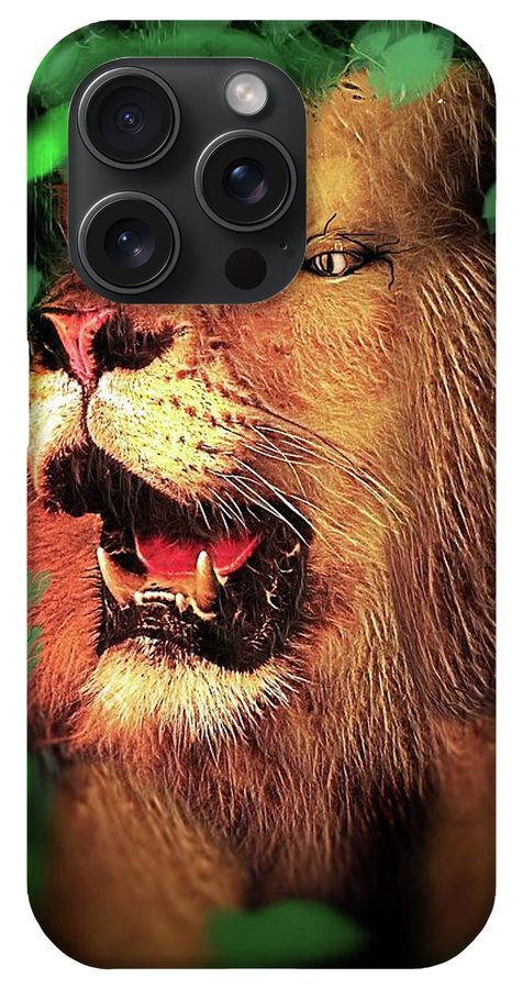 Lion In The Woods - Phone Case