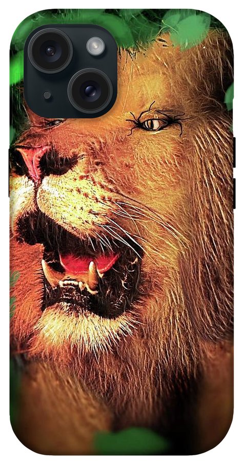 Lion In The Woods - Phone Case