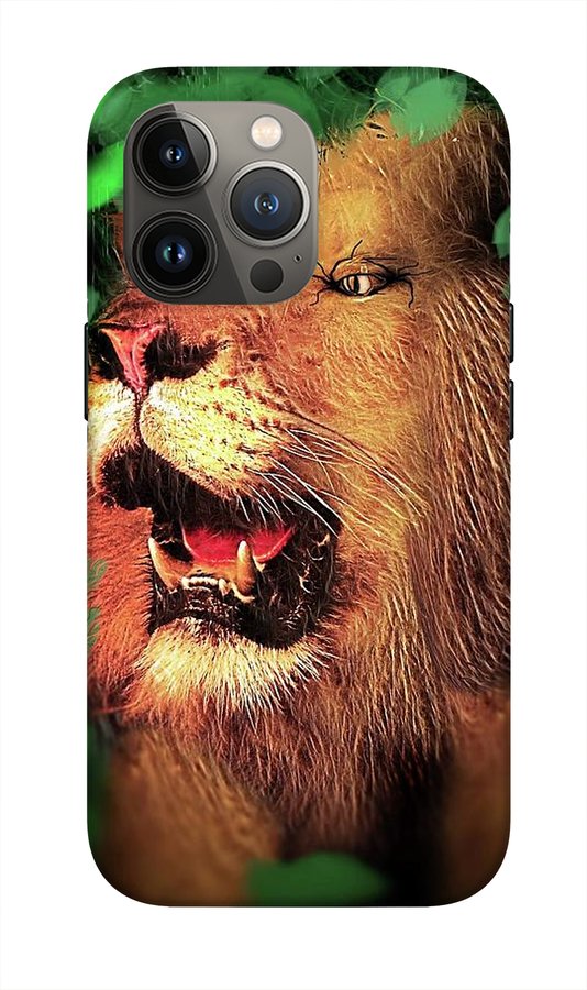 Lion In The Woods - Phone Case