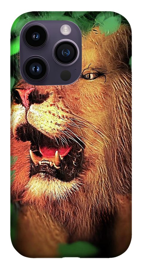 Lion In The Woods - Phone Case