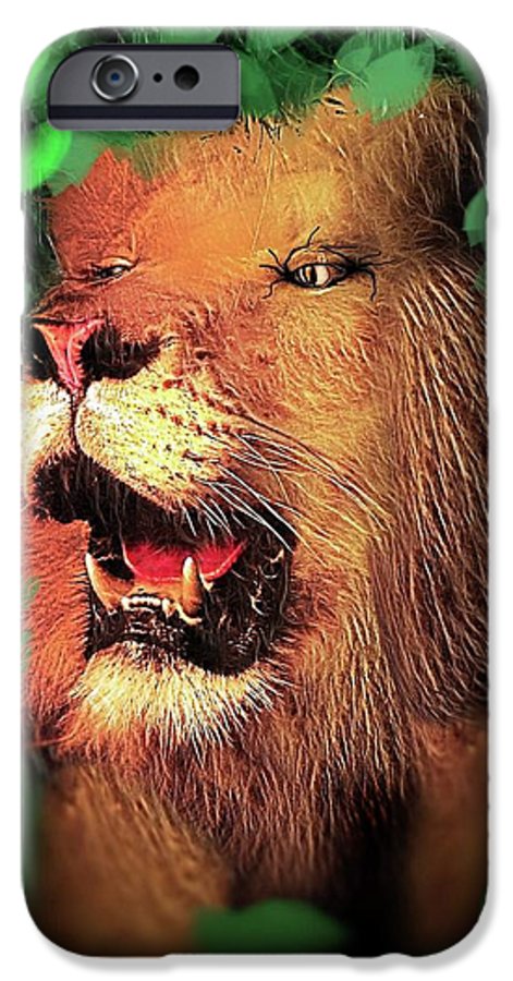 Lion In The Woods - Phone Case