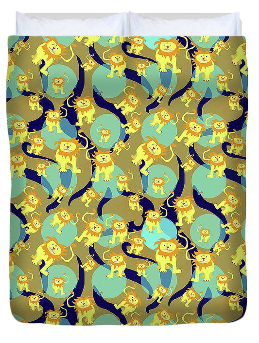 Lion Pattern - Duvet Cover