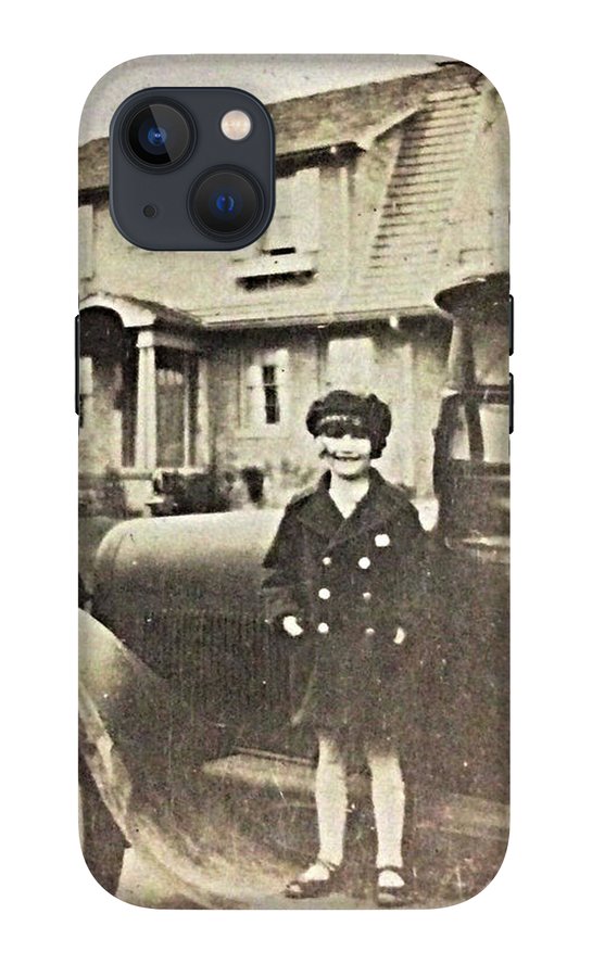 Little 1920s Girl With Car - Phone Case