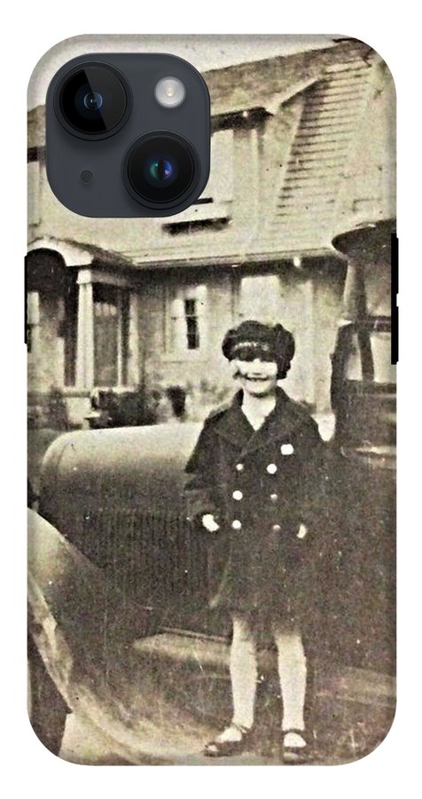 Little 1920s Girl With Car - Phone Case
