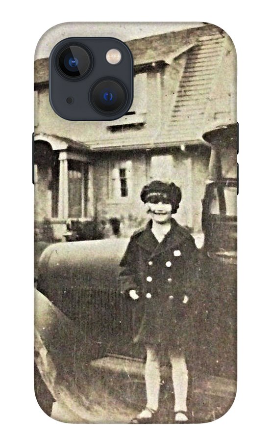 Little 1920s Girl With Car - Phone Case