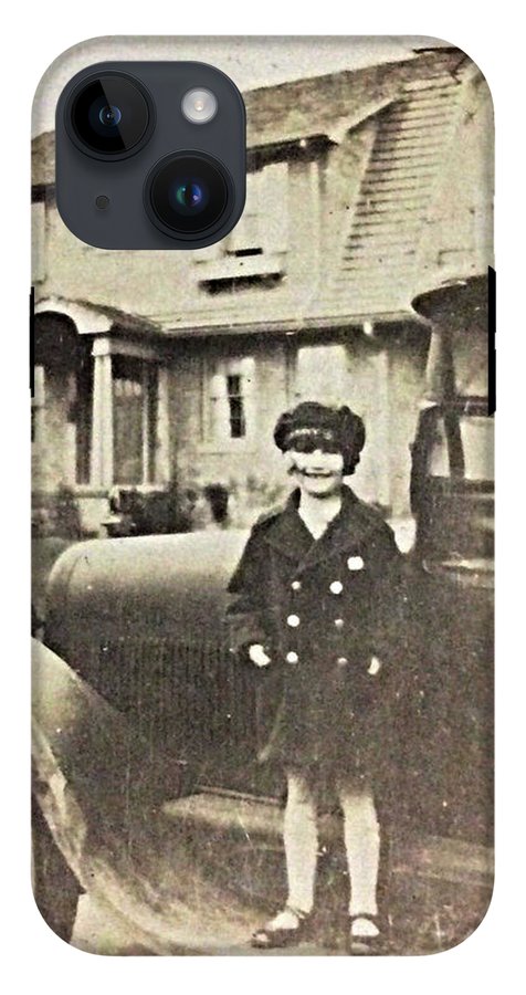 Little 1920s Girl With Car - Phone Case