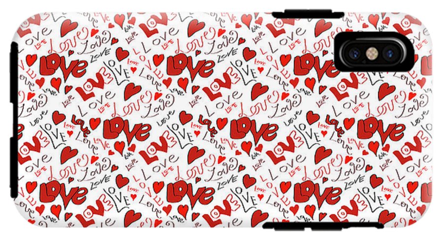 Love and Hearts - Phone Case