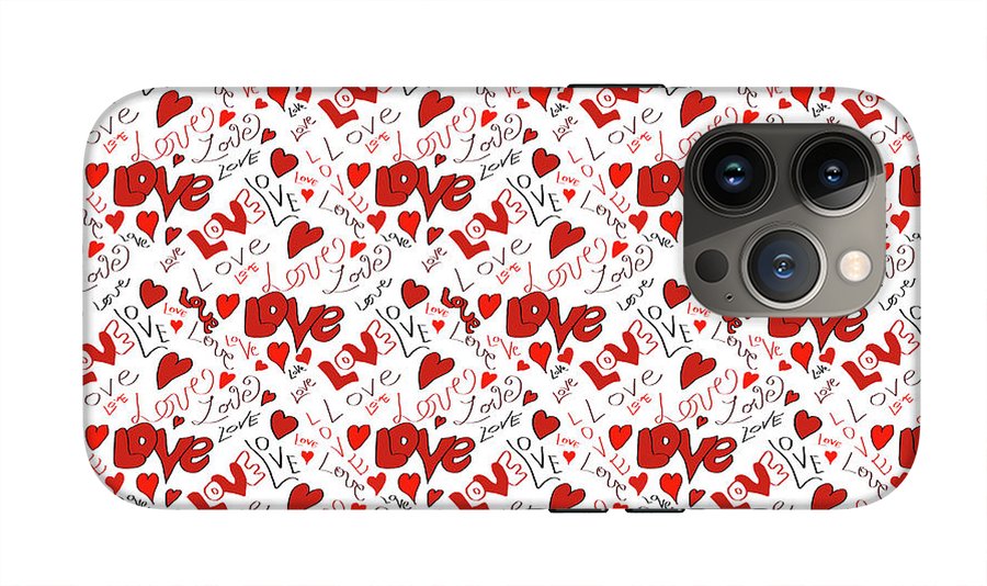Love and Hearts - Phone Case
