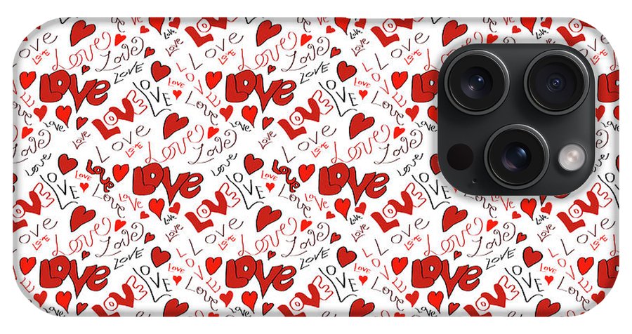 Love and Hearts - Phone Case