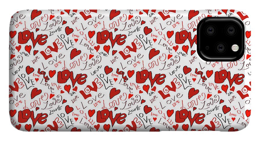 Love and Hearts - Phone Case