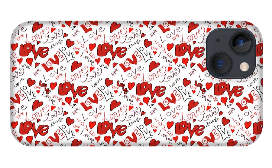Love and Hearts - Phone Case