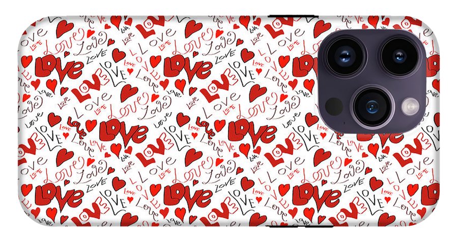 Love and Hearts - Phone Case