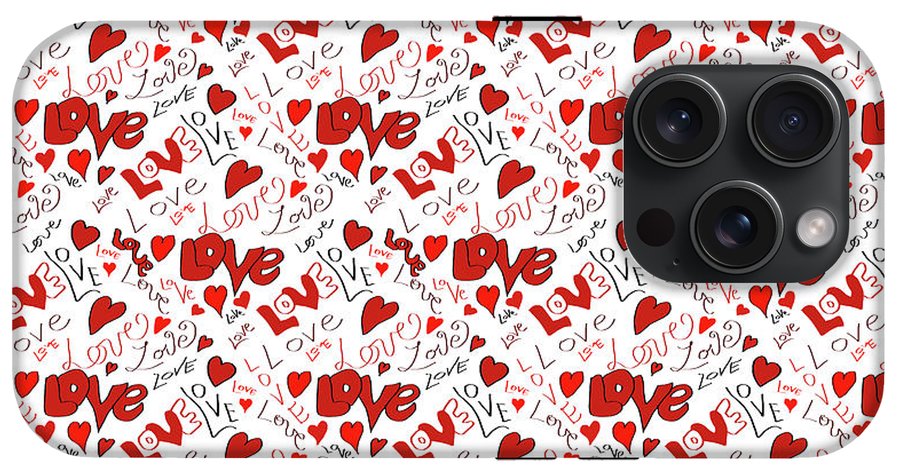 Love and Hearts - Phone Case