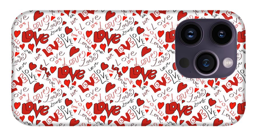 Love and Hearts - Phone Case