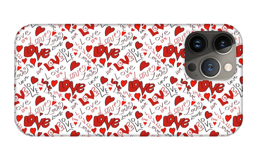 Love and Hearts - Phone Case