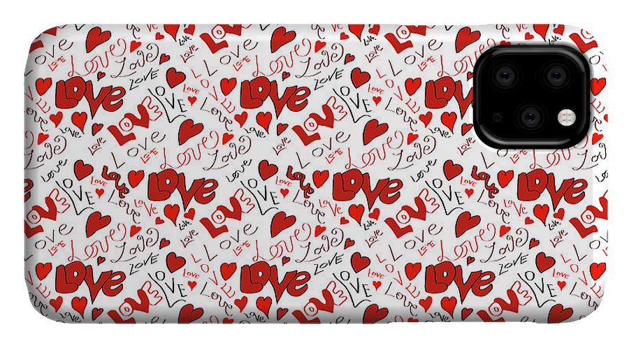 Love and Hearts - Phone Case