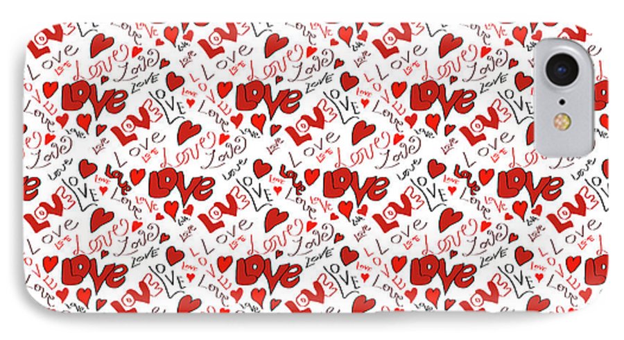 Love and Hearts - Phone Case