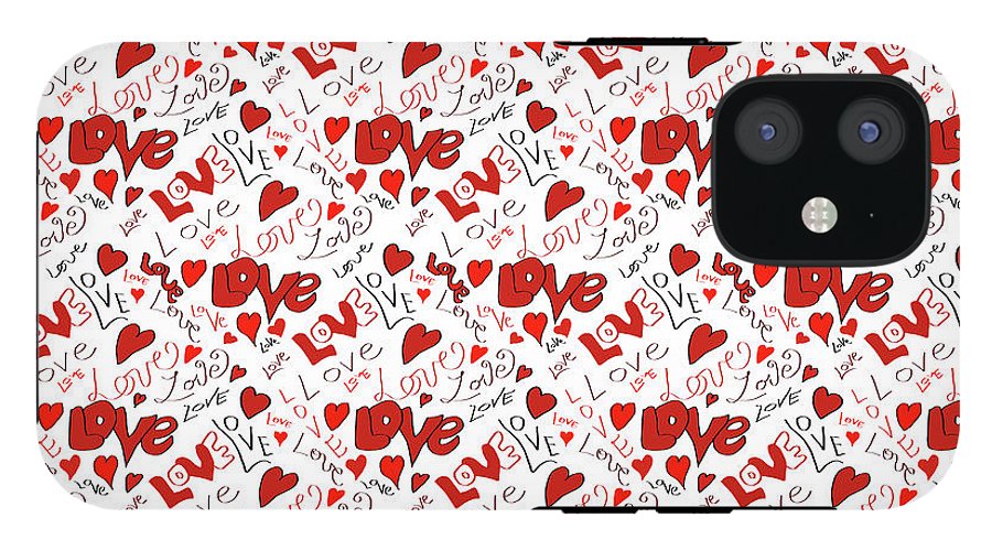 Love and Hearts - Phone Case