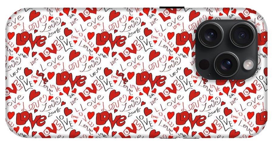 Love and Hearts - Phone Case