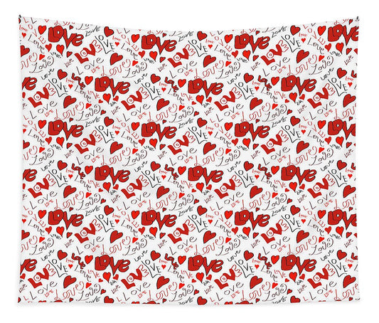 Love and Hearts - Tapestry