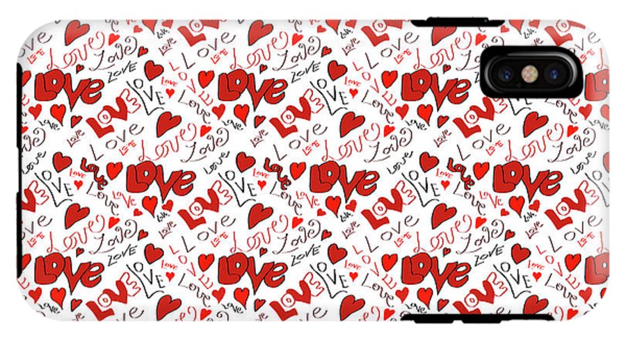 Love and Hearts - Phone Case