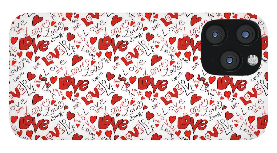 Love and Hearts - Phone Case