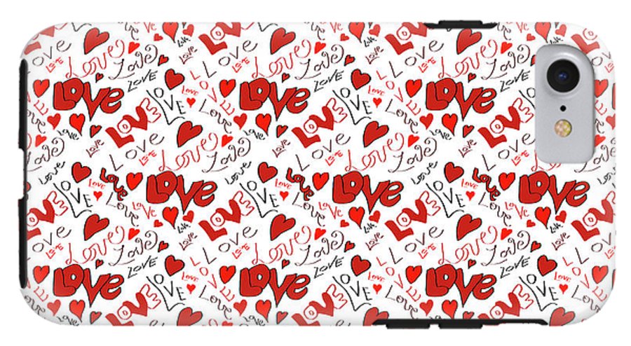 Love and Hearts - Phone Case