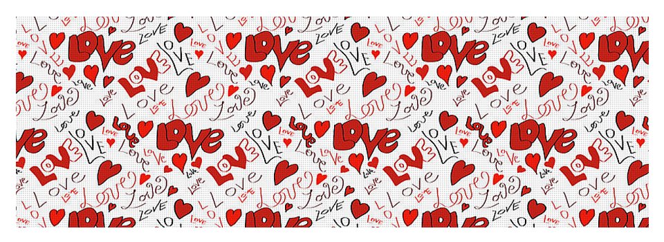 Love and Hearts - Yoga Mat