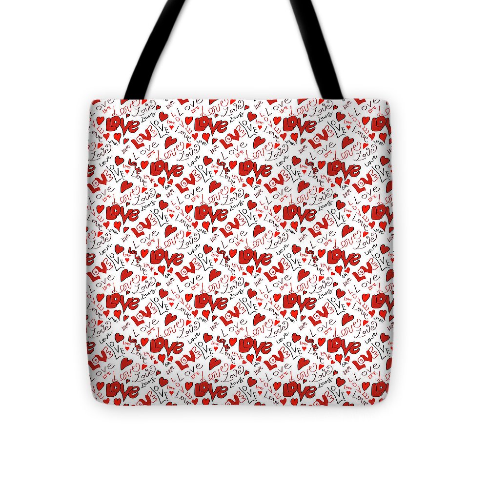 Love and Hearts - Tote Bag