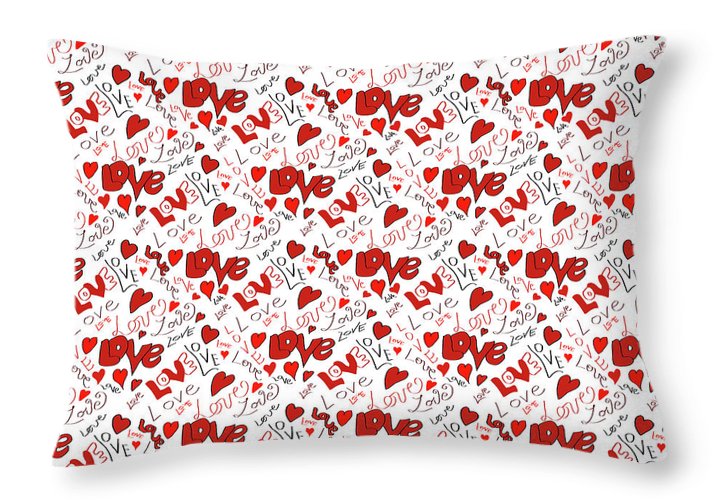 Love and Hearts - Throw Pillow